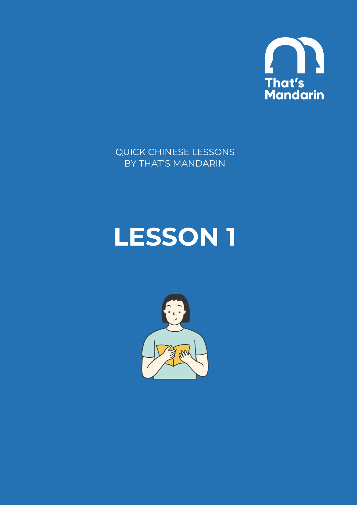 Lesson 1 | Quick Chinese Lessons with That's Mandarin PDF